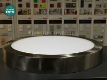 GREENLUX FENIX-R GXDW095 LED panle přisazený kulatý matný chrom 24W 1800lm teplá bílá WW (opravdu kovové svítidlo)