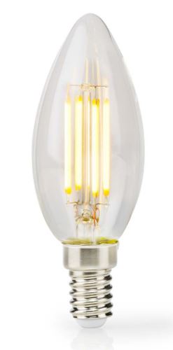 Nedis LED stmívatelná svíčková žárovka E14 4,5W, 230V 470lm 2700K Teplá bílá LBFE14C352