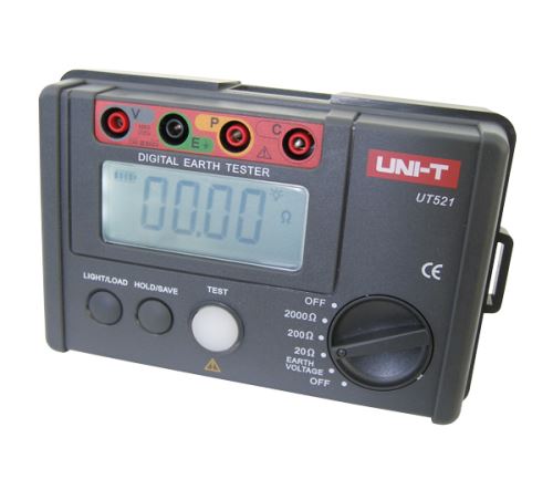 UNI-T UT521 Tester zemního odporu, určen pro měření zemních soustav a odporu