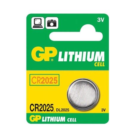 GP CR2025 lithium baterie knoflíková 3V 170mAh 20mm
