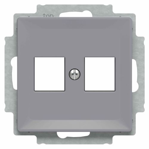 ABB ZONI® 5014T-A02018 241 Kryt zásuvky komunikační ŠEDÁ plochý