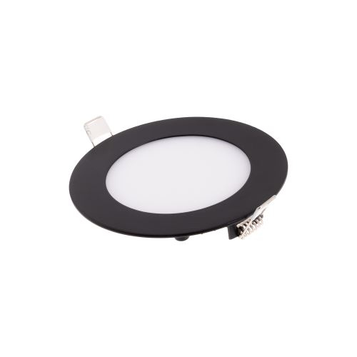 Zápustný LED panel 6W kulatý černý 120mm /BLN 6-LED/