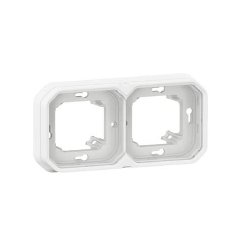 LEGRAND PLEXO 069694L dvojnásobný rámeček pro zapuštěnou montáž Bílý IP55