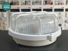 Panlux SKP-100/B svítidlo s mřížkou KRUH 100W bílá IP44 E27 (2)