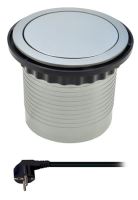 SOLIGHT PP100USB výsuvný blok se 3xzásuvka 230V + 2xUSB, 2m přivodní kabel, průměr kolečka 100mm clic/clac (4)