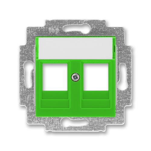 ABB 5014H-A01018 67 Kryt zásuvky komunikační LEVIT zelená