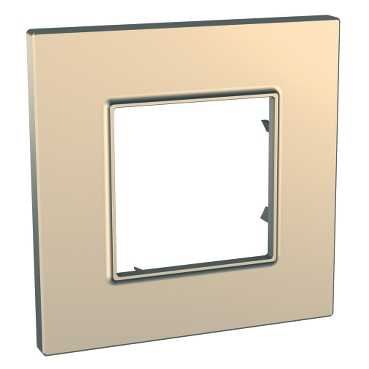 Schneider UNICA Krycí rámeček Quadro jednonásobný, Copper (MGU6.702.56)