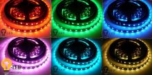 RGB LED pásek 7,2W/m 30LED/m vnitřní IP20 5060 12V /150SMD/ (2)