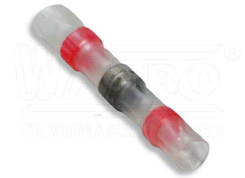 WAPRO spojka s pájecím cínem červená SSSN-15-20 se smršťovací bužírkou 0,5-1mm2
