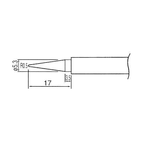 Náhradní hrot N1-1 k pájce ZD-72