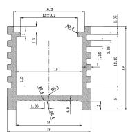 LED profil N12B - nástěnný bronzový (2)