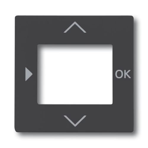 ABB 6430-0-0303 Future® linear, Solo®, Solo® carat, Kryt ovladače pro termostat se spínacími hodinami, časovač, s otvorem pro displej, antracitová