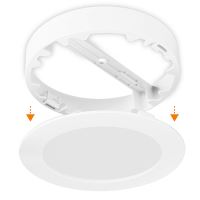 SOLIGHT WD240-W LED 12W mini kulatý panel vhodný do koupelny s krytím IP54 2v1 přisazený nebo podhledový, 3CCT, 1020lm,bílá (3)