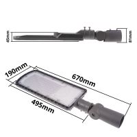LED veřejné pouliční osvětlení 100W a 11000lm s krytím IP6, 85-277V (5)
