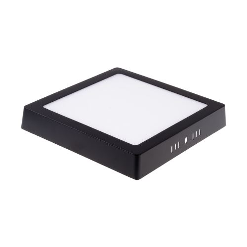 Přisazený LED panel 18W čtverec černý 220x220mm