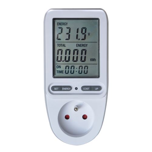 GETI GPM01 digitální měřič spotřeby elektrické energie 16A IP20 LCD displej